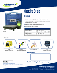 Thumbnail of document Data Sheet - CS-100 150 kg. Refrigerant Charging Scale